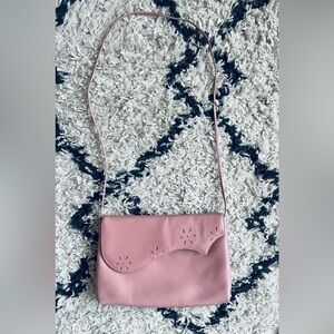 Vintage 80s Pink Leather Purse